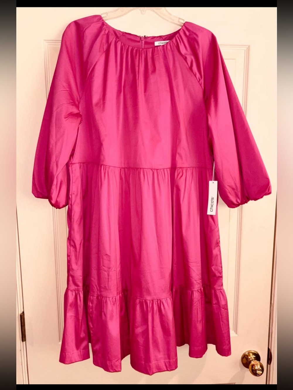 Chico's Pink Dress Size 2 L(12) NWT